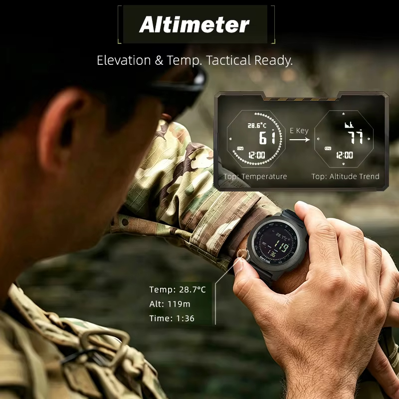 NORTH EDGE APACHE-CF Herren-Di – Altimeter Compass Watch Bewertung und Preis